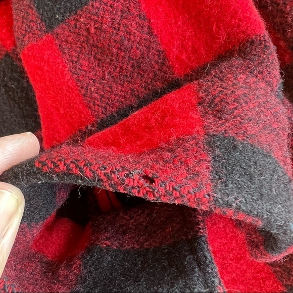 Vintage Minnesota Woolen Lumberjack Buffalo Plaid Shirt Jacket Heavy Wool Large - Picture 11 of 12
